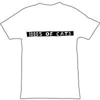 white shirt with a black circle logo